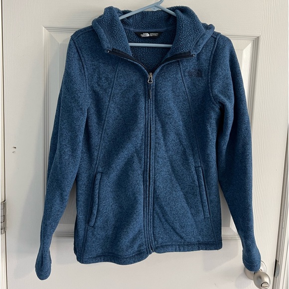 Blue North Face hoodie sweatshirt size small - Picture 2 of 3